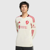 Camisa Liverpool II Manga Longa 25/26 - Torcedor Nike Masculina - Bege