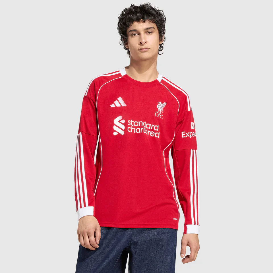 Camisa Liverpool I Manga Longa 25/26 - Torcedor Nike Masculina - Vermelha