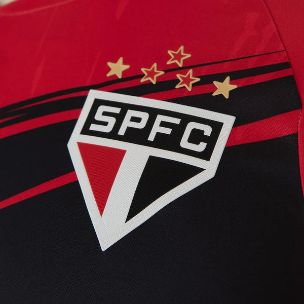 Camisa São Paulo 25/26 - Goleiro - Masculina - Vermelho e Preto