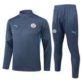 Conjunto Agasalho Treino Manchester City 24/25 - Cinza