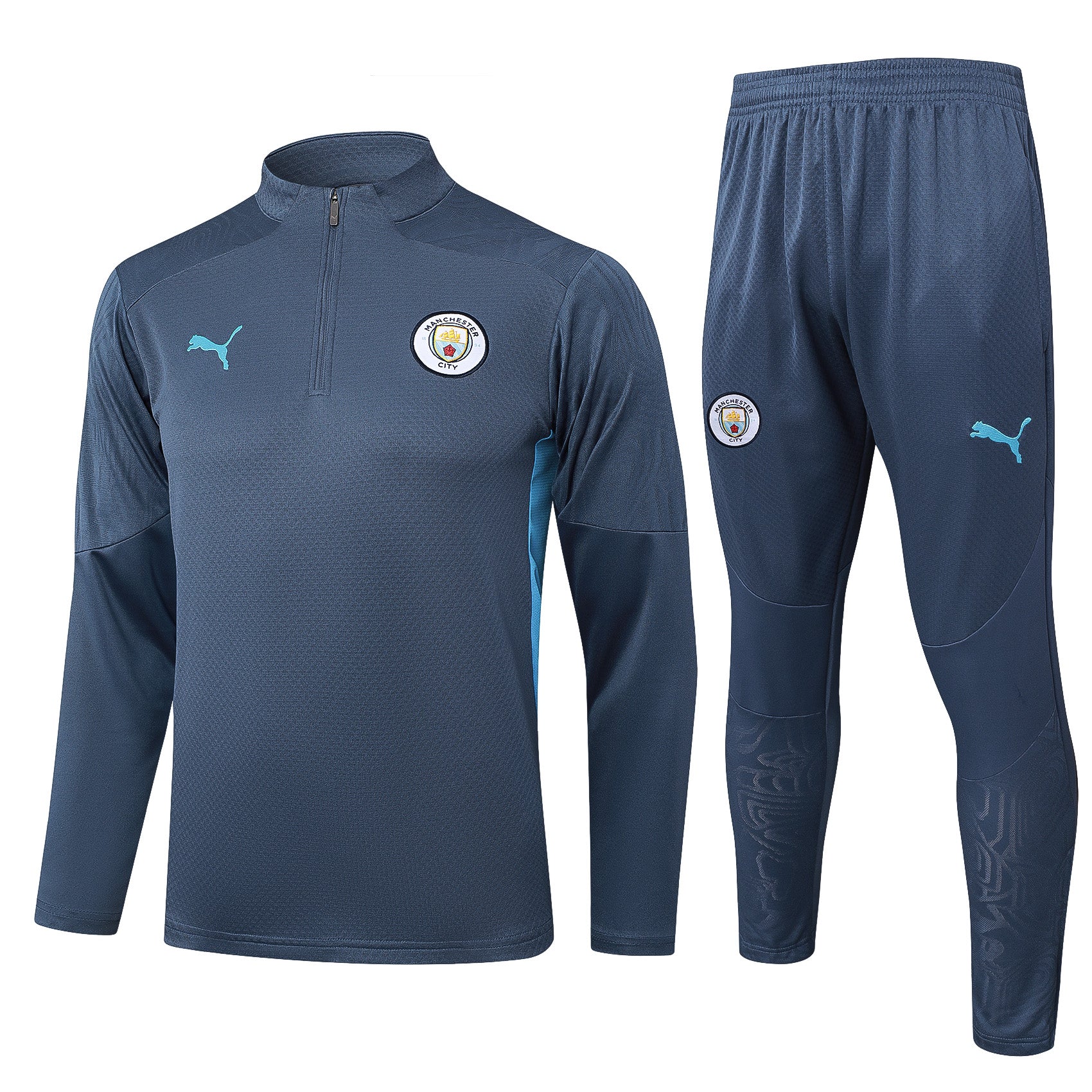 Conjunto Agasalho Treino Manchester City 24/25 - Cinza