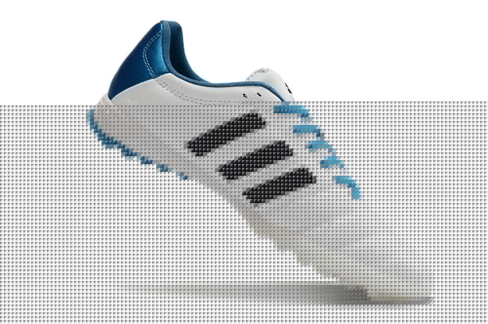 Chuteira Society Adidas AdiPure 11 Pro TF Branca e Azul "Toni Kroos"