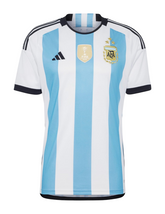Camisa Argentina I 2023 Torcedor Adidas Masculina + Patch Campeão do Mundo