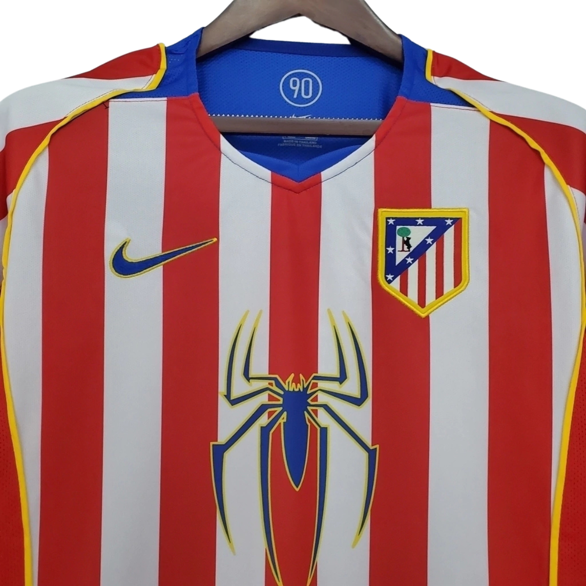 Camisa Atlético de Madrid I 2004/2005 Torcedor Nike Masculina - Retrô