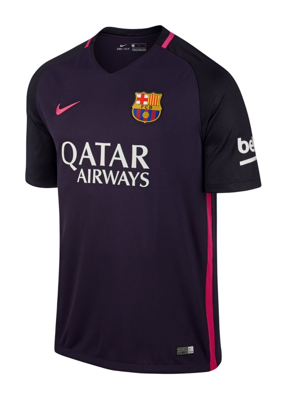 Camisa Barcelona II 2016/2017 Nike Torcedor - Roxo - Retrô