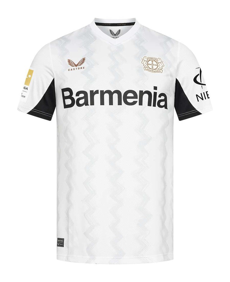 Camisa Bayer Leverkusen - II 24/25 Torcedor Masculino - Branca