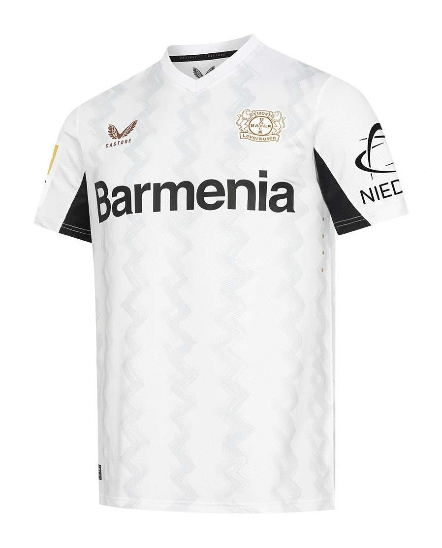 Camisa Bayer Leverkusen - II 24/25 Torcedor Masculino - Branca