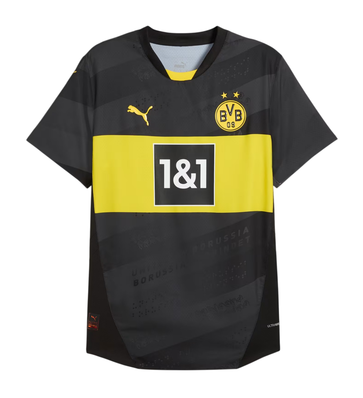 Camisa Borussia Dortmund II 24/25 - Torcedor Puma Masculina - Preto e Amarelo