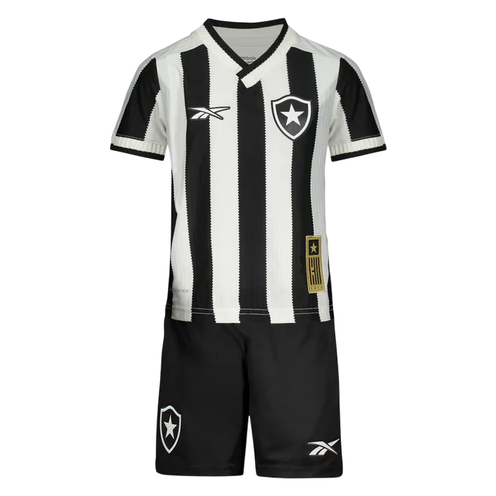Kit Infantil Botafogo I 24/25 – Preto e Branco