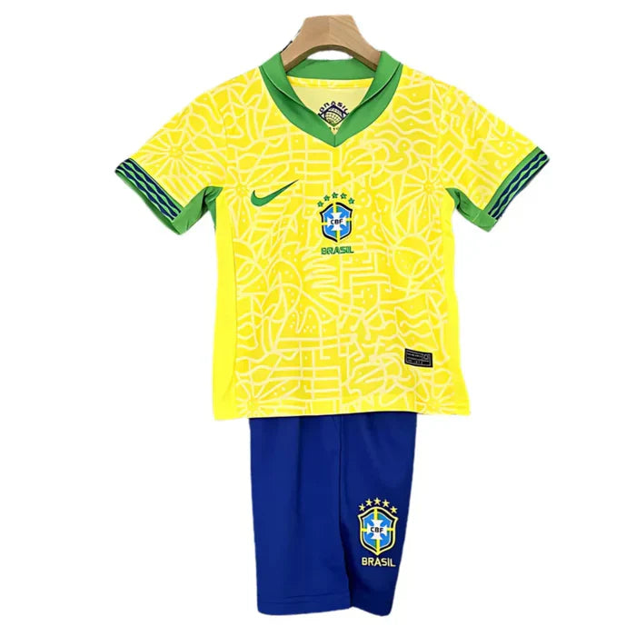 Kit Infantil Seleção Brasileira I 24/25 – Amarelo