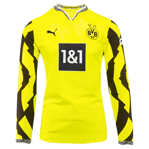 Camisa Borussia Dortmund I 24/25 Manga Longa - Torcedor - Amarelo
