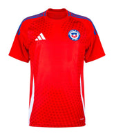 Camisa Chile I 24/25 - Torcedor Adidas Masculina - Vermelho