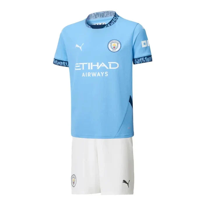 Kit Infantil Manchester City I 24/25 – Azul
