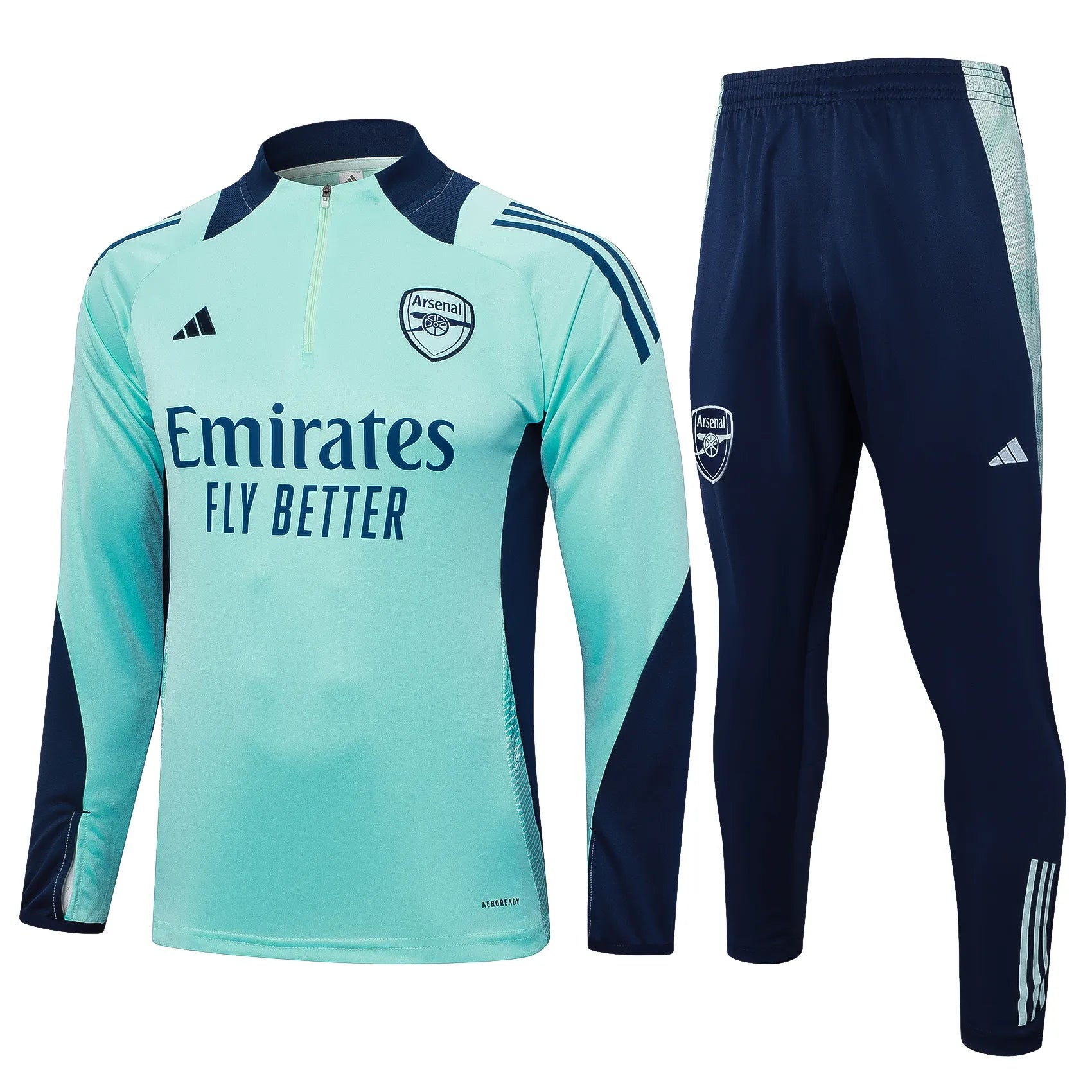 Conjunto Agasalho Treino Arsenal 24/25 - Azul Turquesa