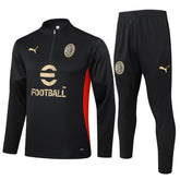 Conjunto Agasalho Treino Milan 24/25 - Preto