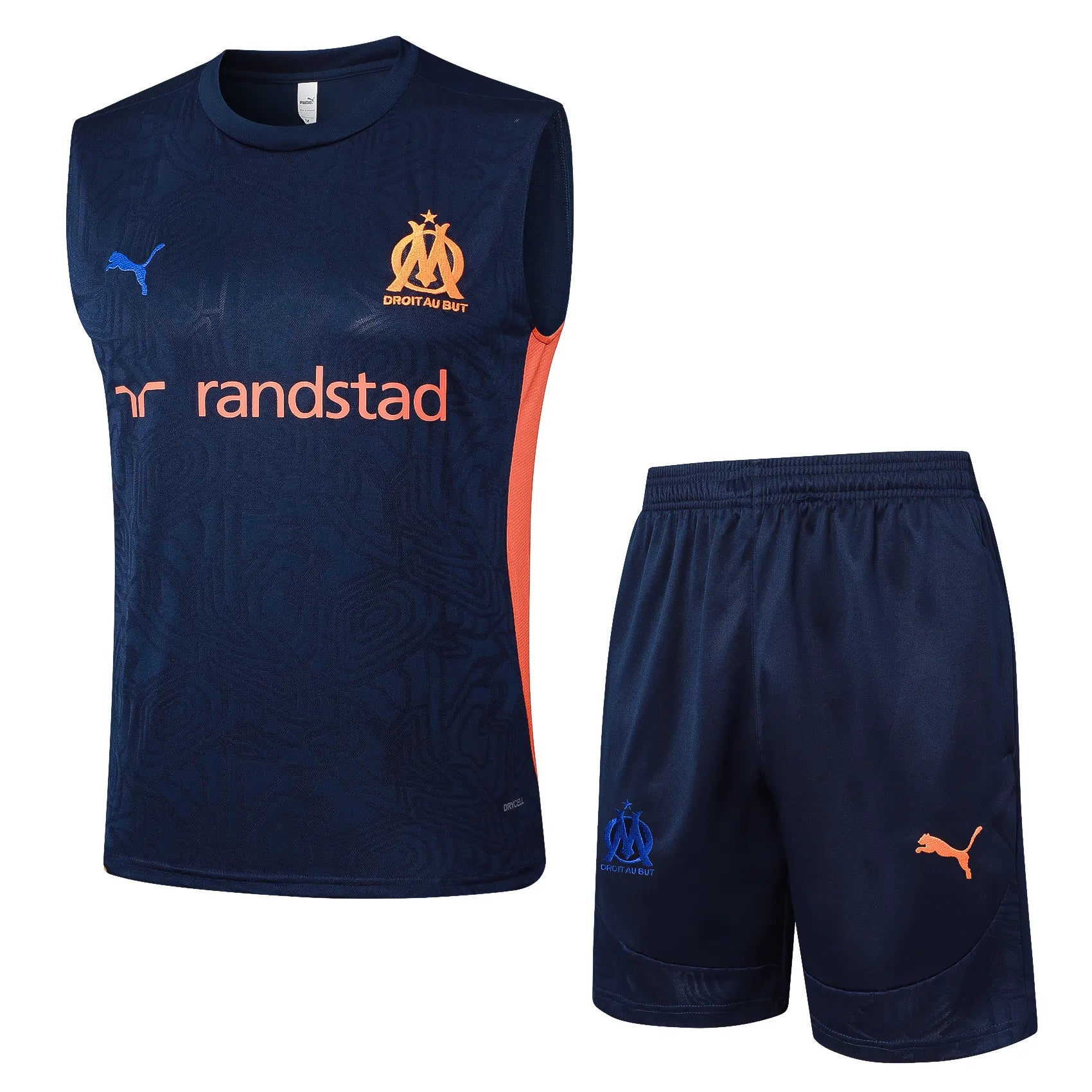 Conjunto Olympique de Marseille Treino Regata 24/25 - Azul Escuro