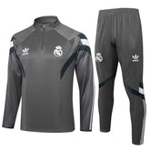 Conjunto Agasalho Treino Real Madrid 24/25 - Cinza