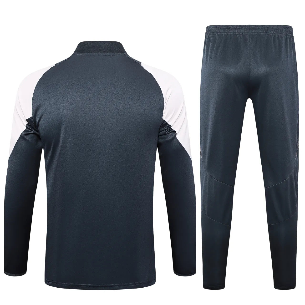 Conjunto Agasalho Treino Real Madrid 24/25 - Cinza e Branco