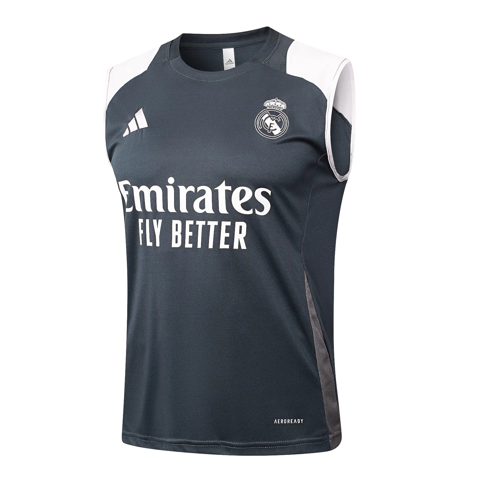 Conjunto Real Madrid Treino Regata 24/25 - Cinza