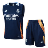 Conjunto Real Madrid Treino Regata 24/25 - Azul Escuro