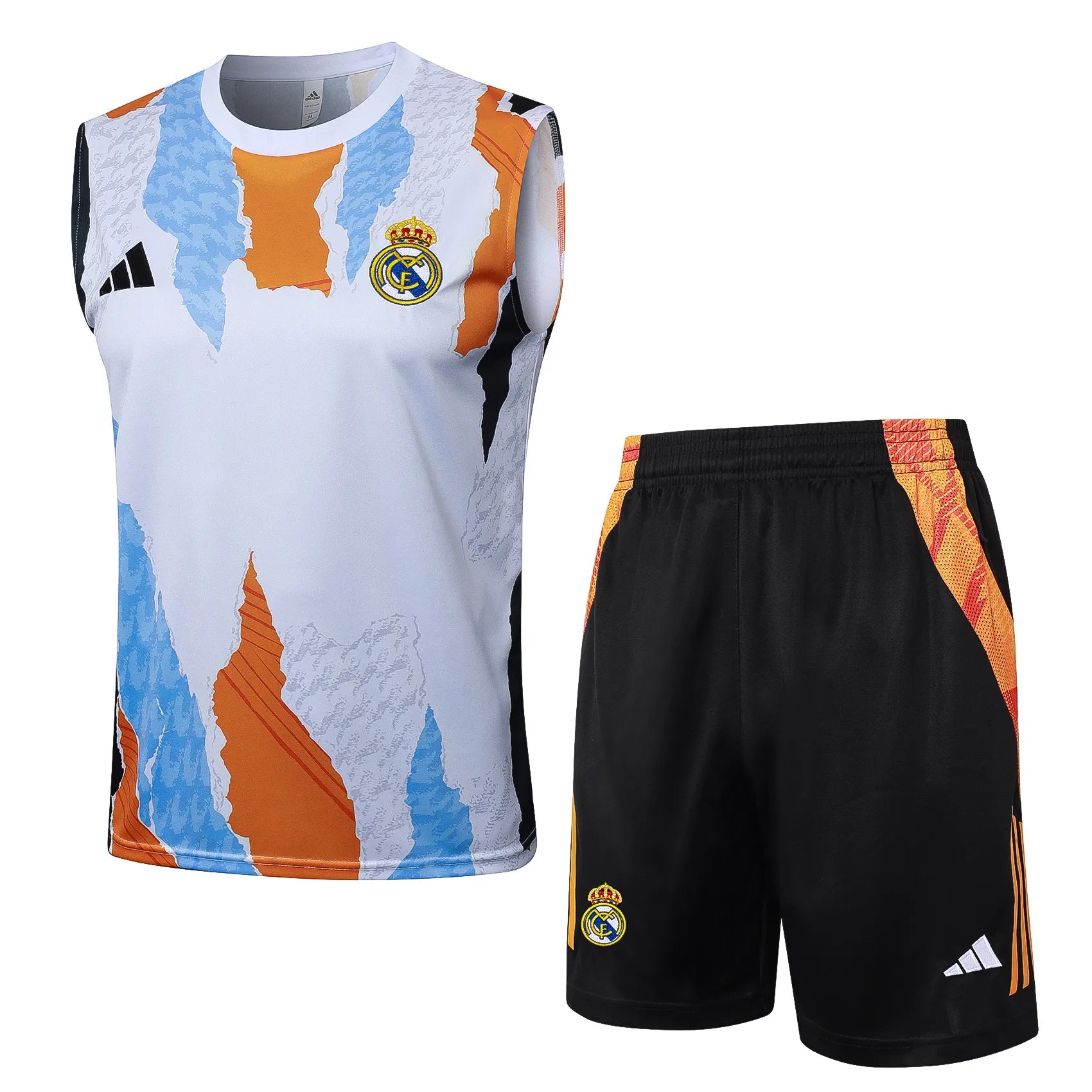 Conjunto Real Madrid Treino Regata 24/25 - Branco