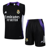Conjunto Real Madrid Treino Regata 24/25 - Preto