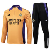 Conjunto Agasalho Treino Real Madrid 24/25 - Laranja