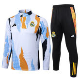 Conjunto Agasalho Treino Real Madrid 24/25 - Branco