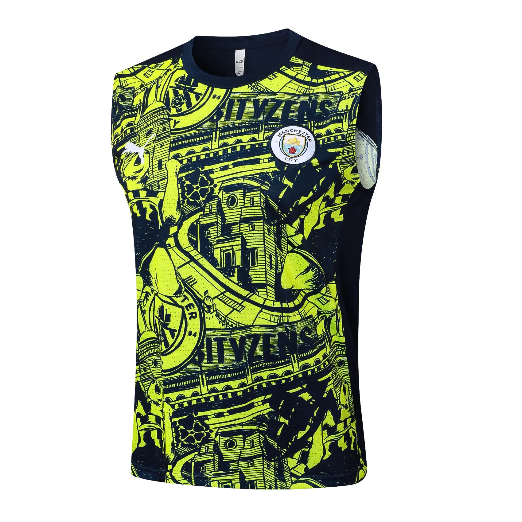 Conjunto Manchester City Treino Regata 24/25 - Amarelo