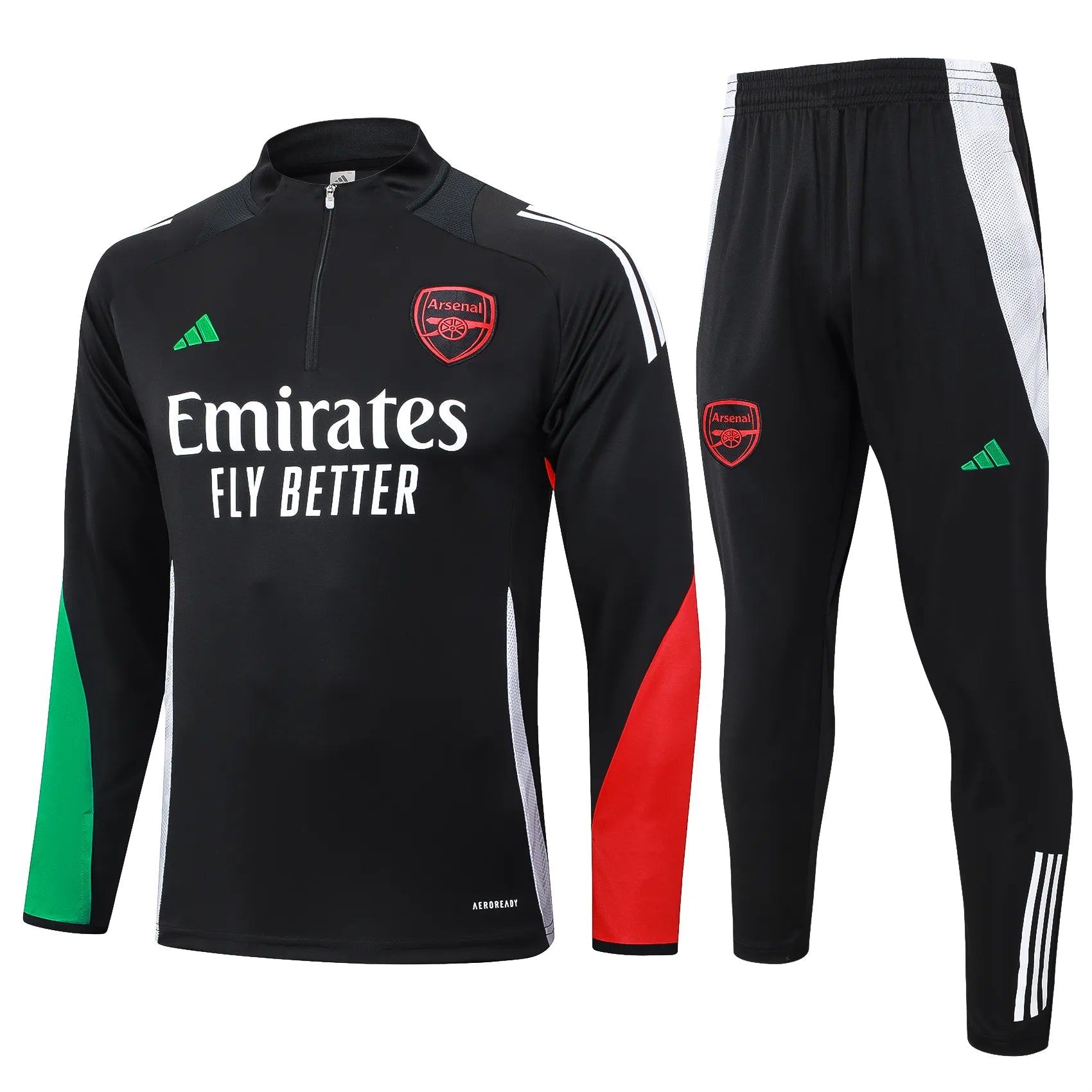 Conjunto Agasalho Treino Arsenal 24/25 - Preto