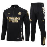 Conjunto Agasalho Treino Real Madrid 24/25 - Preto