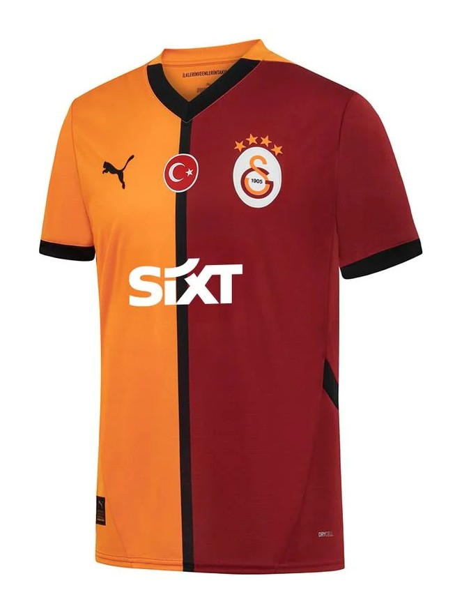Camisa Galatasaray l 24/25 - Torcedor Puma Masculina - Laranja e Vermelho