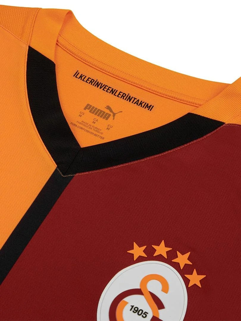 Camisa Galatasaray l 24/25 - Torcedor Puma Masculina - Laranja e Vermelho