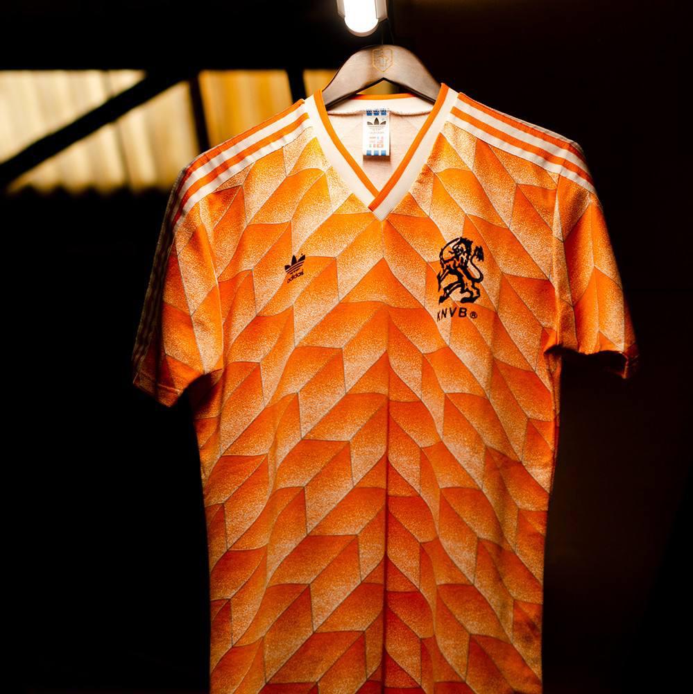 Camisa Holanda I 1988 Adidas - Laranja - Retrô