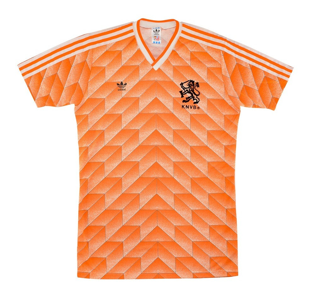 Camisa Holanda I 1988 Adidas - Laranja - Retrô