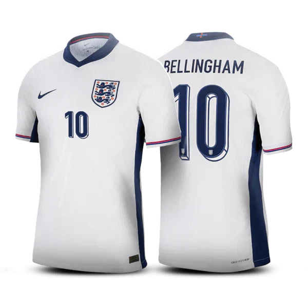 Camisa Inglaterra I 24/25 - Branca - BELLINGHAM 10
