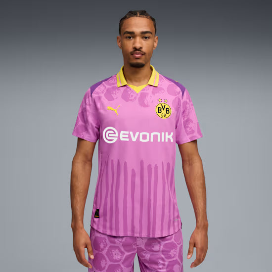 Camisa Borussia Dortmund KIDSUPER - Torcedor Puma Masculina - Rosa