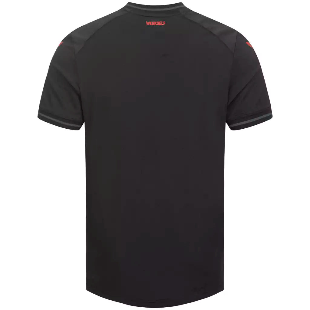 Camisa Bayer Leverkusen - I 23/24 Torcedor Masculino - Preto e vermelho