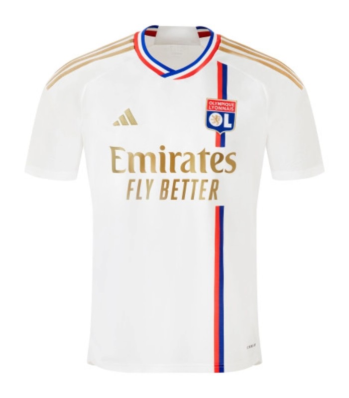 Camisa Lyon I 23/24 - Adidas - Branca