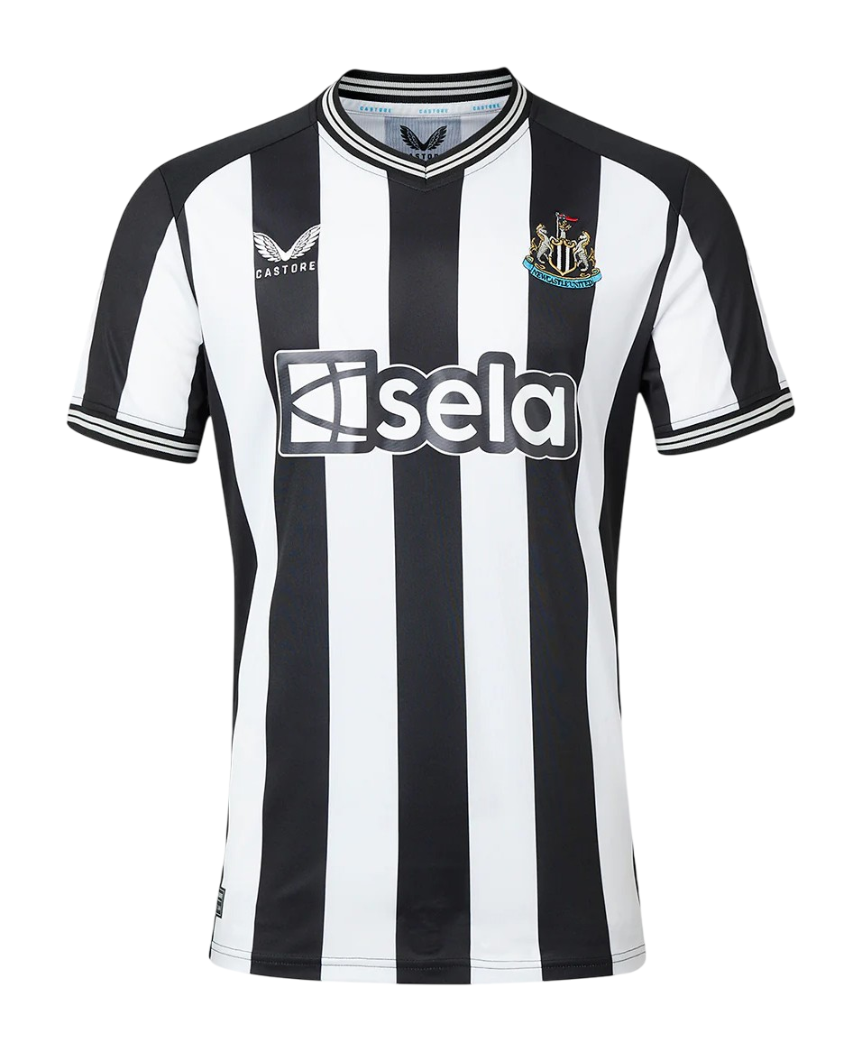 Camisa Newcastle I 23/24 - Torcedor - Branca e Preta