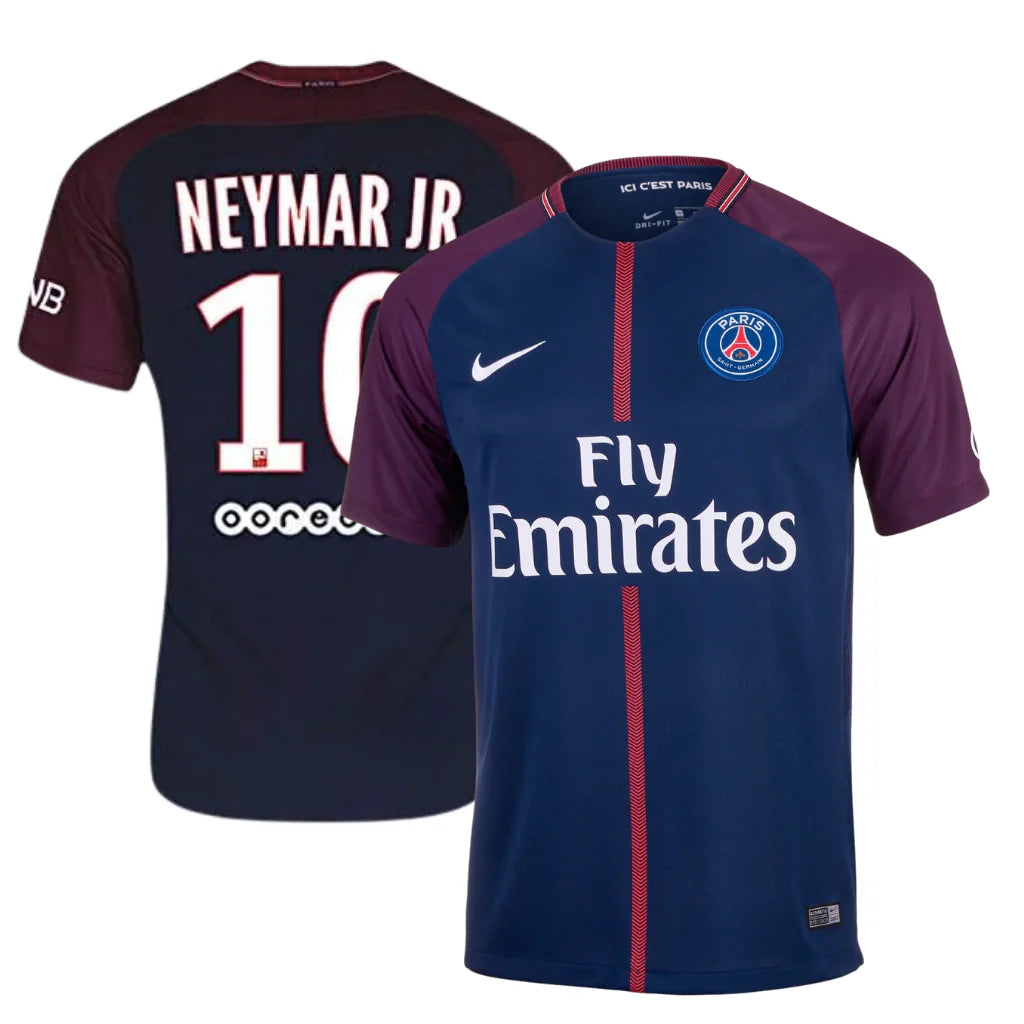 Camisa PSG I 2017/2018 Azul - Retrô - NEYMAR JR 10