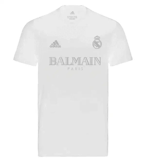 Camisa Real Madrid Balmain - Torcedor Adidas Masculina - Branca