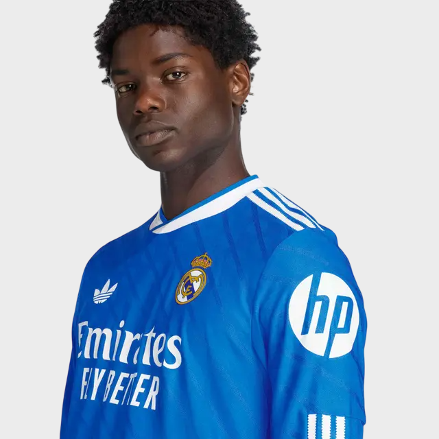 Camisa Real Madrid III Manga Longa 25/26 Torcedor Adidas - Azul