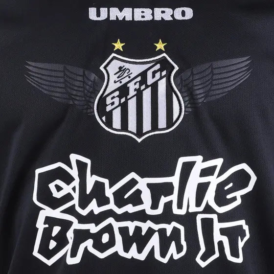Camisa Santos Charlie Brown Jr. Marginal Alado - Preta