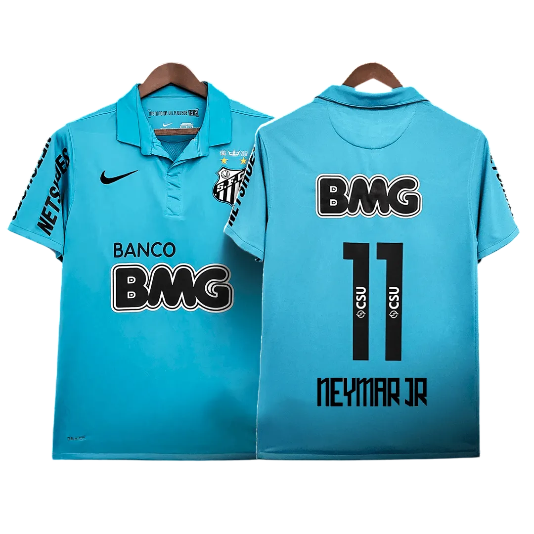Camisa Santos III 2012/2013 Retrô Azul - NEYMAR JR 11