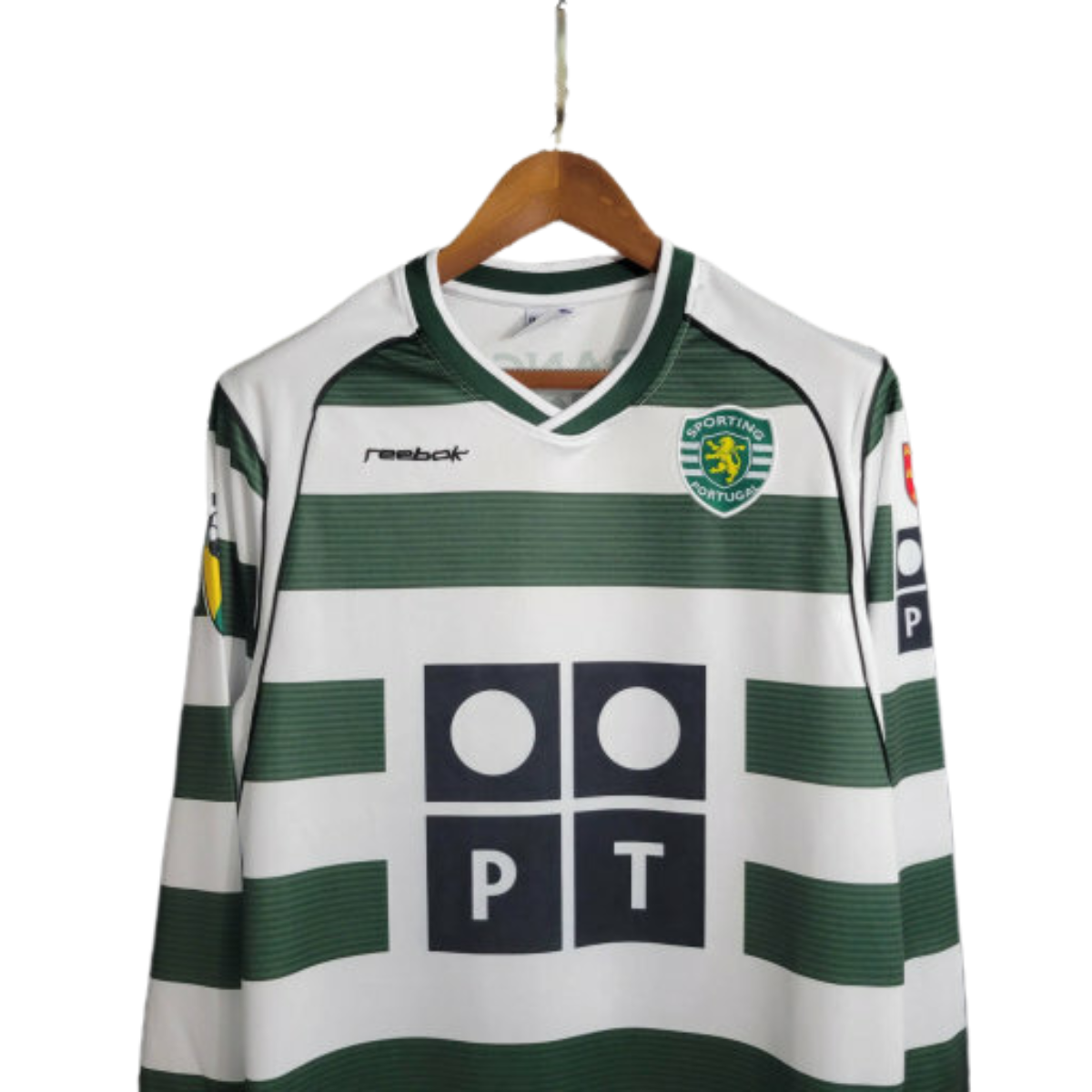 Camisa Sporting I 2001/2002 Manga Longa - Reebok - Retrô