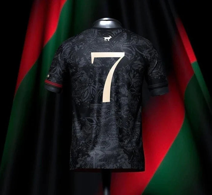 Camisa Cristiano Ronaldo 7 24/25 - The Siu - Preta Comma Football