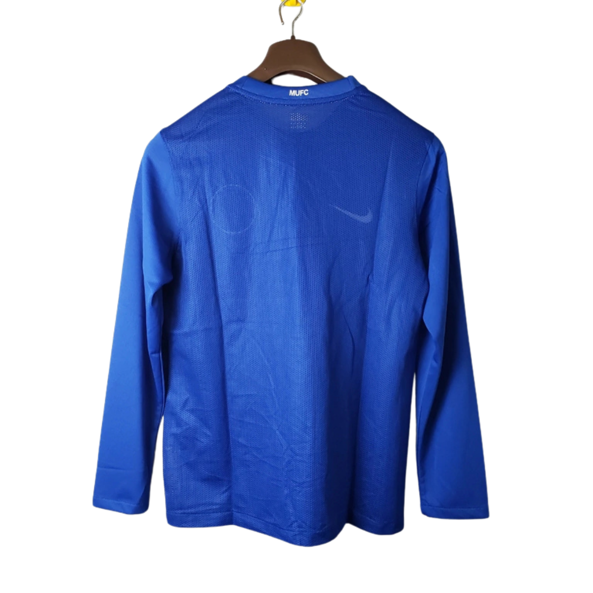 Camisa Manchester United III 2008/2009 Manga Longa - Retrô - Azul