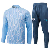 Conjunto Agasalho Treino Manchester City 24/25 - Azul