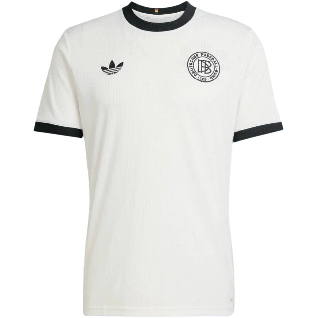 Camisa Alemanha '125th Anniversary' 2025 Torcedor Adidas Masculina - Branca